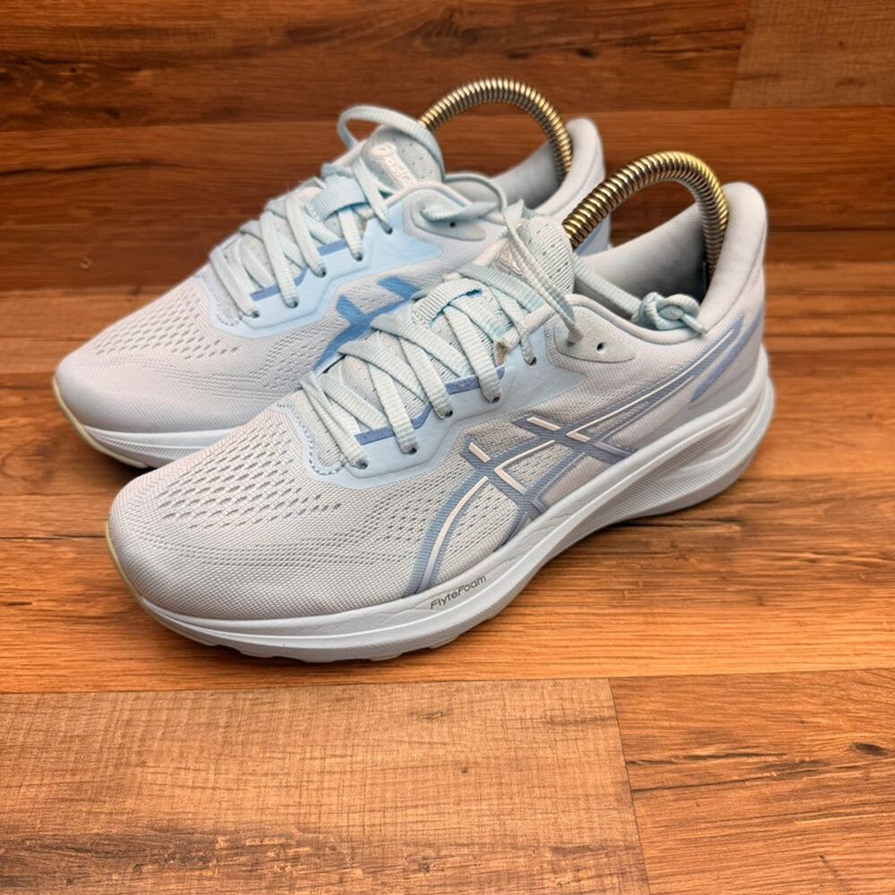 Asics Womens Size 7.5 Light Blue Running Shoes FlyteFoam Sneakers